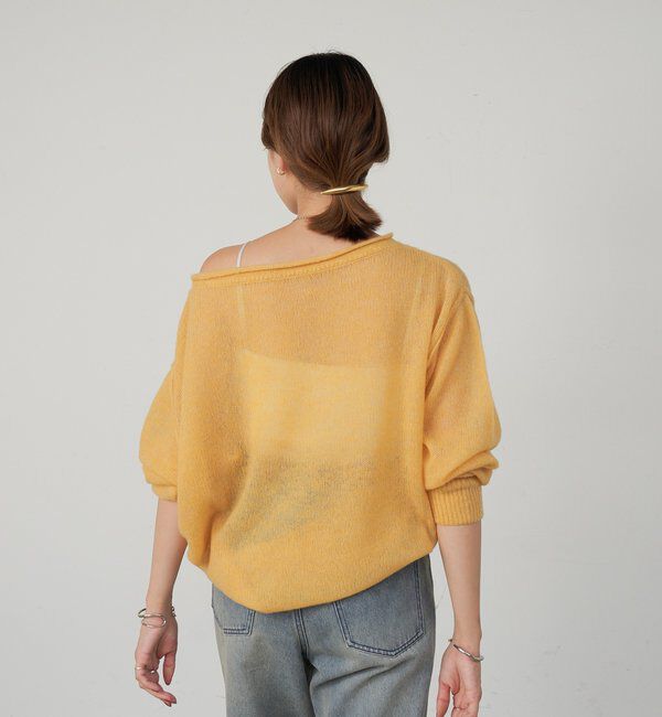  「《インフルエンサー@kanako_ikiコラボ》シアーウールプルオーバー」|ニット・セーター|