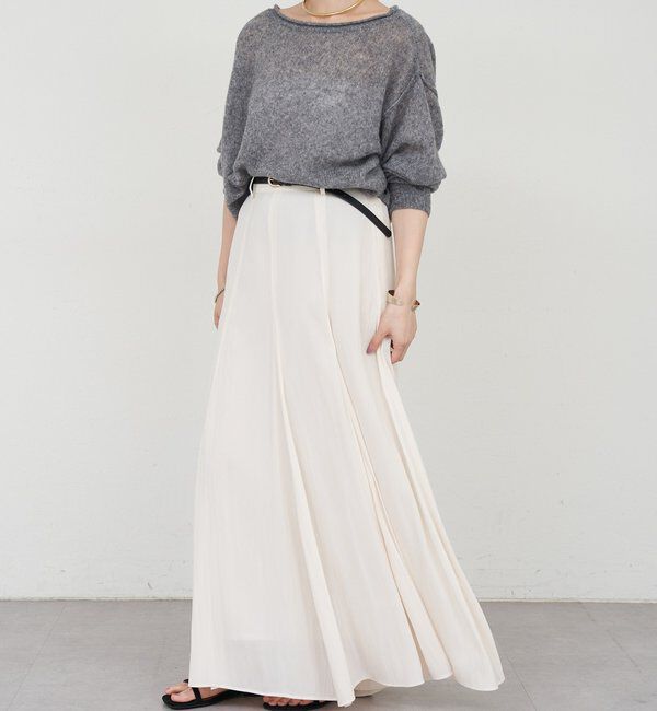  「《インフルエンサー@kanako_ikiコラボ》シアーウールプルオーバー」|ニット・セーター|