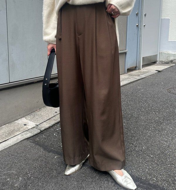  「ダブルタックワイドパンツ」|チノ|