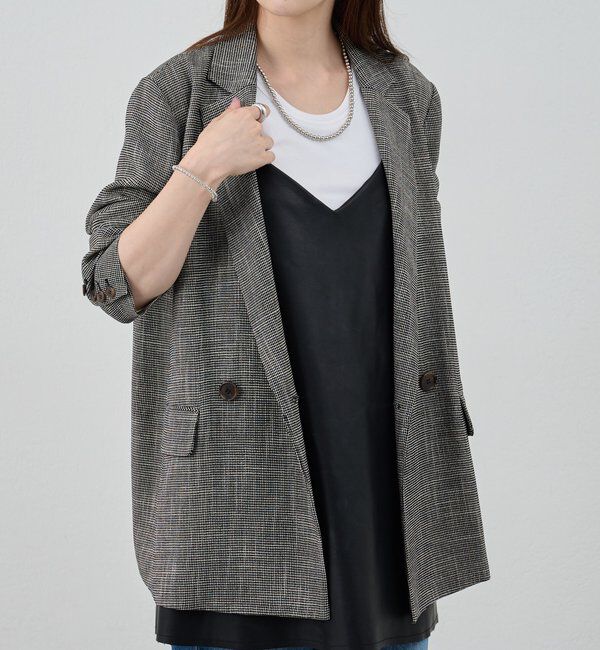  「《レイヤードにも◎》レザーチュニックキャミ」|シャツ・ブラウス|