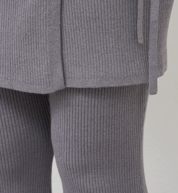  「ニットレイヤードパンツ」|チノ|