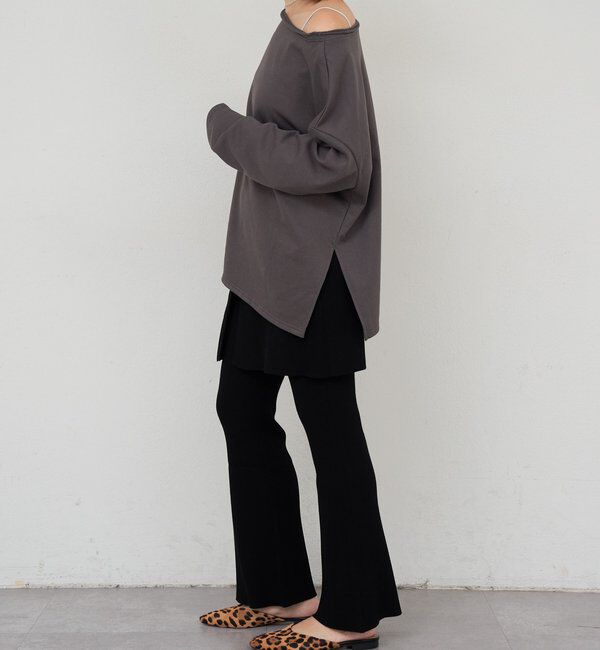  「ニットレイヤードパンツ」|チノ|