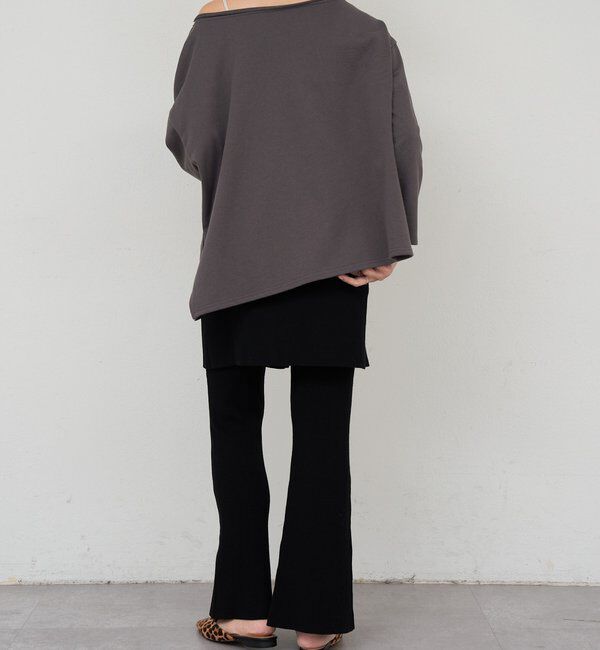  「ニットレイヤードパンツ」|チノ|