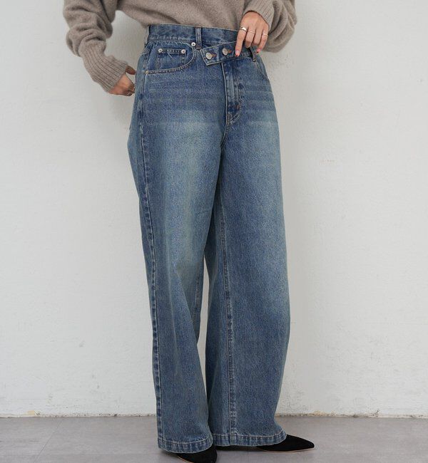  「ウエストデザインデニム」|デニム|