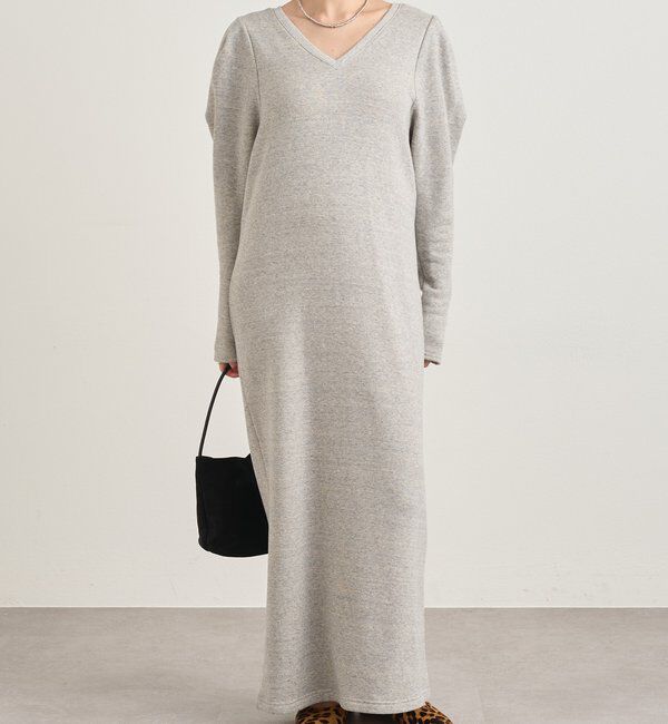  「パフスリーブスウェットワンピース」|ワンピース|