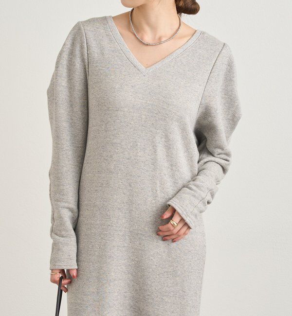  「パフスリーブスウェットワンピース」|ワンピース|