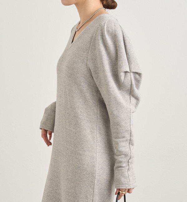  「パフスリーブスウェットワンピース」|ワンピース|