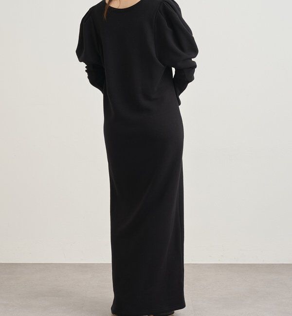  「パフスリーブスウェットワンピース」|ワンピース|