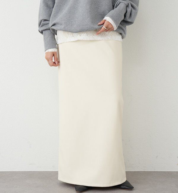  「レザーマキシスカート」|スカート|