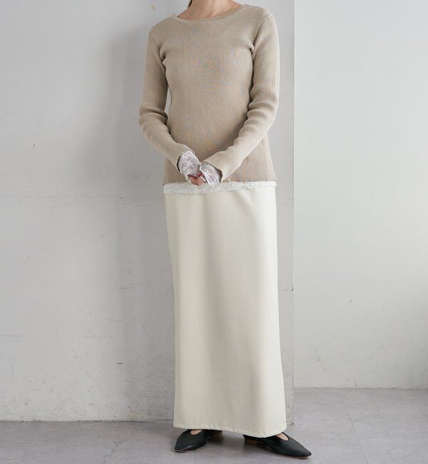  「レザーマキシスカート」|スカート|