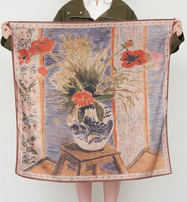  「フラワープリントスカーフ」|バンダナ・スカーフ|