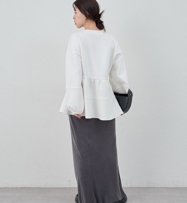  「ポンチペプラムトップス」|Tシャツ・カットソー|