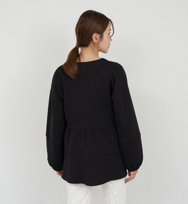  「ポンチペプラムトップス」|Tシャツ・カットソー|