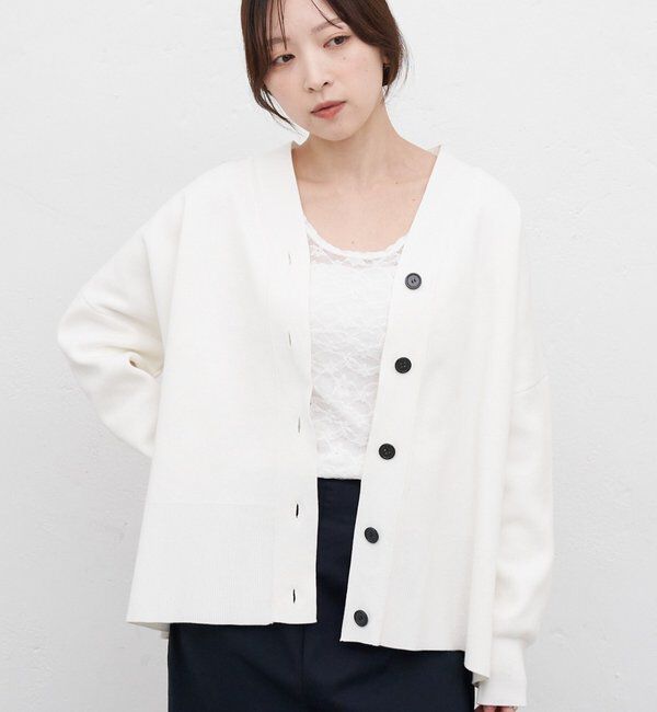  「コットンスムースカーディガン」|カーディガン|