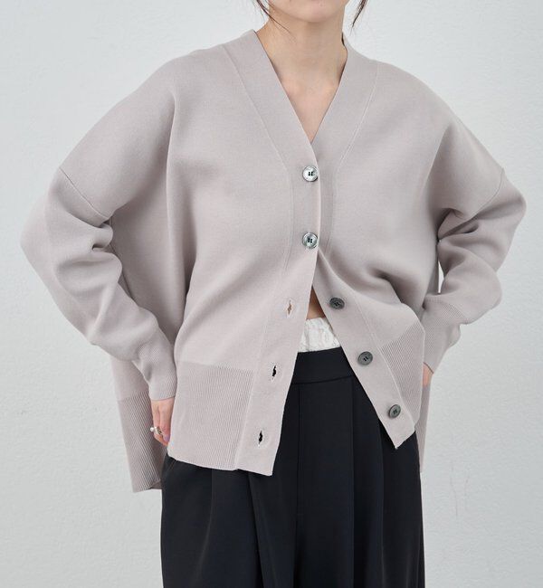  「コットンスムースカーディガン」|カーディガン|
