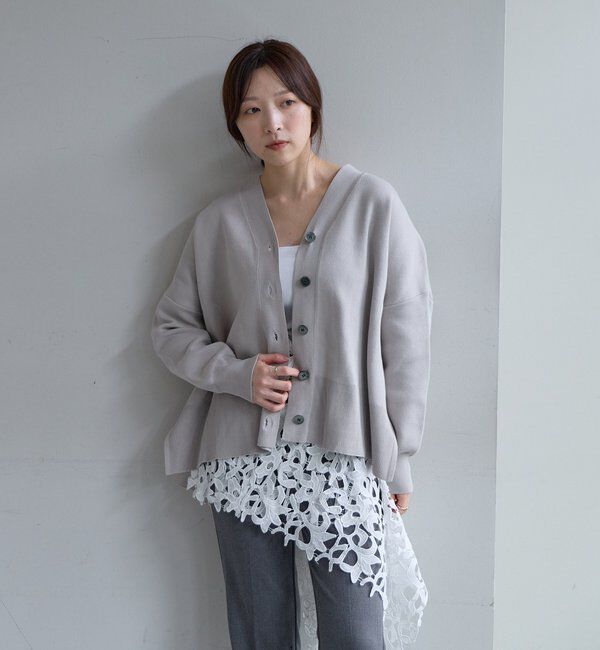  「コットンスムースカーディガン」|カーディガン|