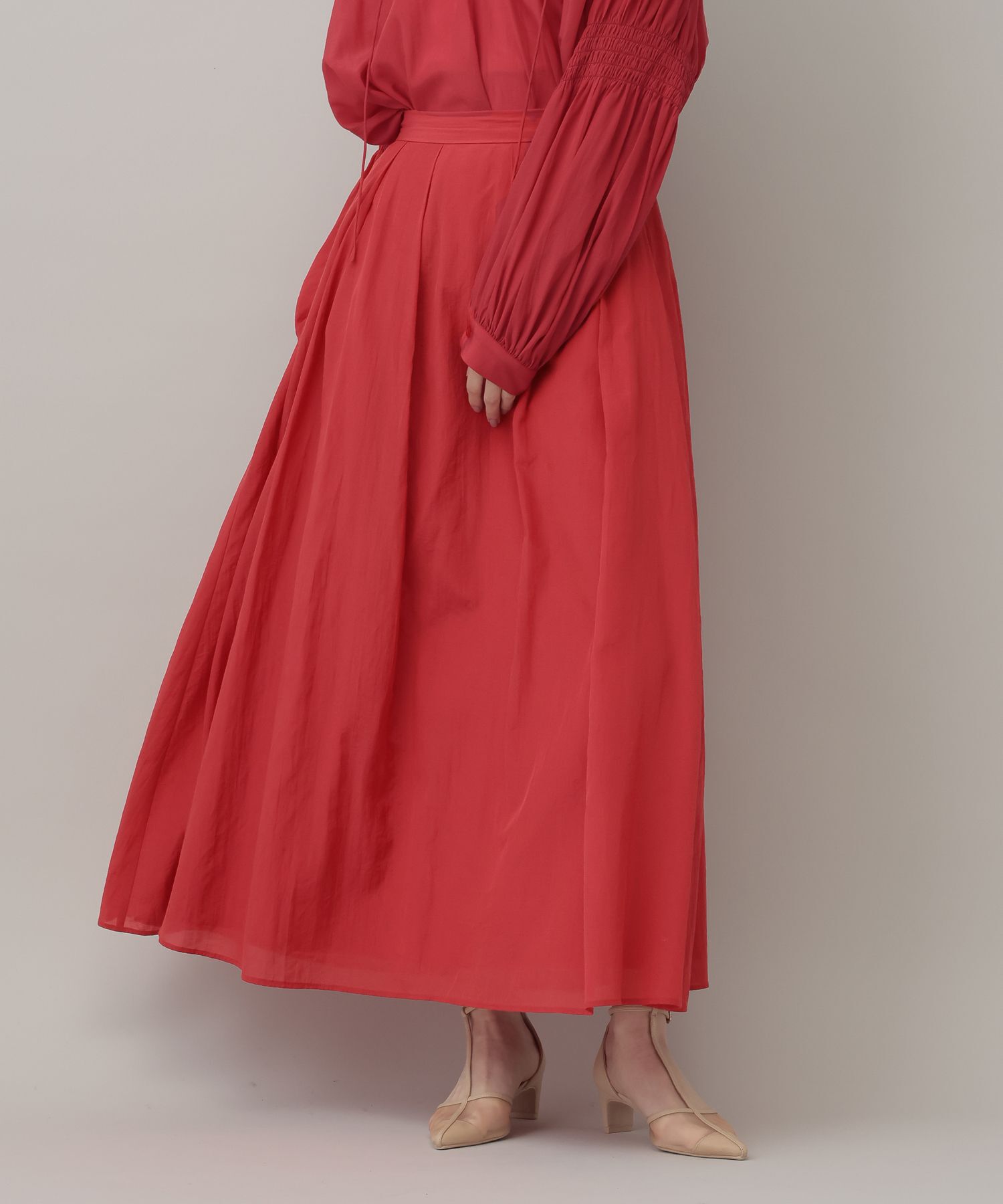 A part by 「リライムライトローンスカート」|スカート|レッド