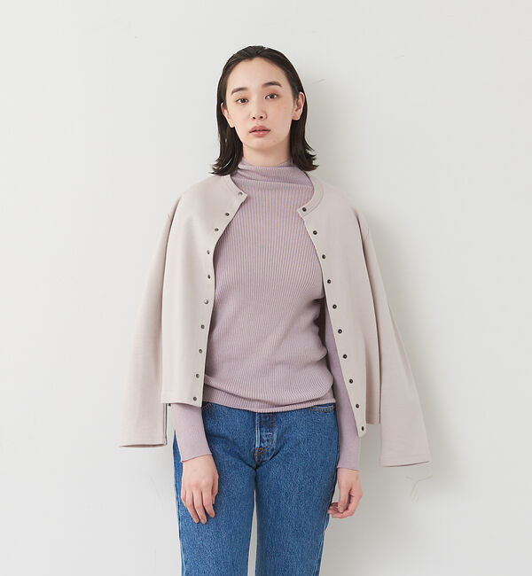 collex「ピュアウールリブタートルニット」|ニット・セーター|