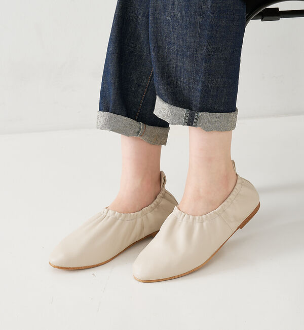 collex「ギャザーフラットシューズ」|その他|オフホワイト