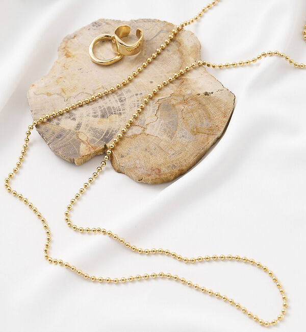 collex「【dignif】【金属アレルギー対応】 ボールチェーンネックレス3mm」|ネックレス|