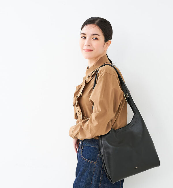 collex「【WEB限定】【BEAURE/ヴュレ】カウレザー トライアングル トートバッグ」|ショルダー・メッセンジャー|