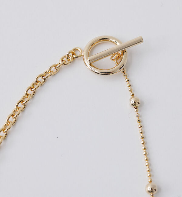 collex「【dignif】【金属アレルギー対応】ミックスチェーン2WAYネックレス」|ネックレス|
