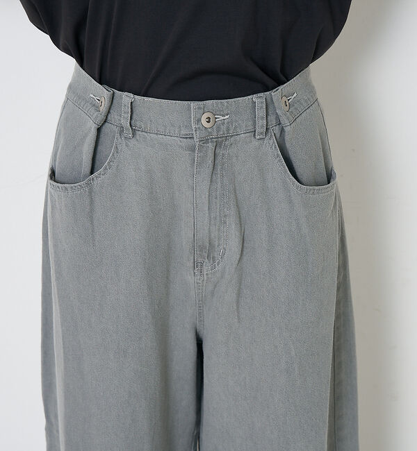 collex「タックウエストデニムパンツ」|デニム|