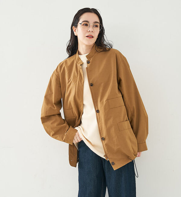 collex「ギャザージップアップブルゾン」|ブルゾン・スタジャン|