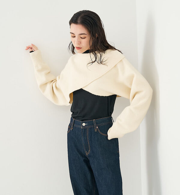 collex「2WAYショートニットプルオーバー」|ニット・セーター|