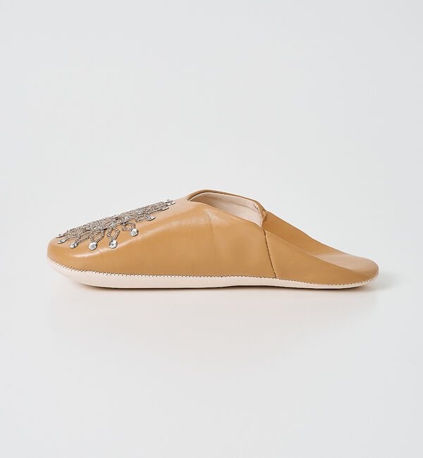 collex「ビーズバブーシュ 羊革 モロッコ製 スリッパ ルームシューズ 室内履き」|本・CD・DVD|