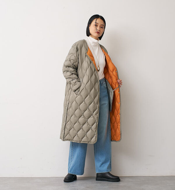 collex「【TAION】 オーバーサイズ ダウン ロングジャケット」|ダウン|