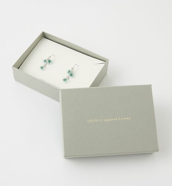 collex「【HARIO Lampwork Factory】ピアス ひとふさのミモザ」|ピアス|