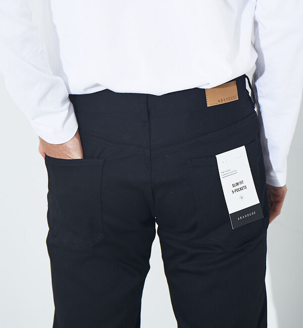 ABAHOUSE「【累計3万本突破】定番 ツイル ストレッチ スリムフィット 5ポケット パンツ」|その他|