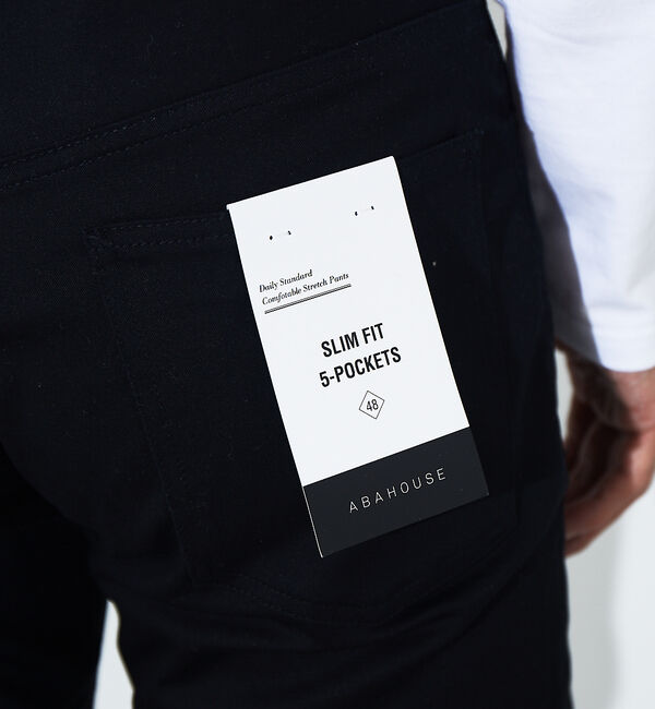ABAHOUSE「【累計3万本突破】定番 ツイル ストレッチ スリムフィット 5ポケット パンツ」|その他|