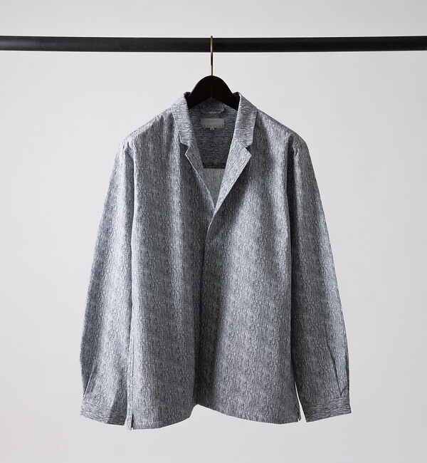 ABAHOUSE「【セットアップ対応】CASTELLO DOTS テーラーシャツ」|シャツ・ブラウス|チャコールグレー