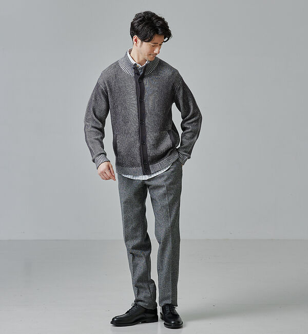 ABAHOUSE「フライフロント ドライバーズニット / ブルゾン」|ニット・セーター|