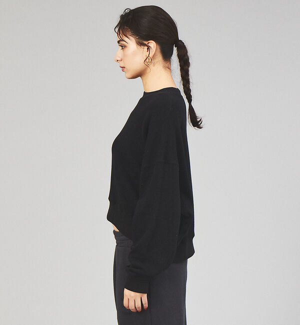 ABAHOUSE「【JEMORGAN/ジェーイーモーガン】柔編み裏毛ショート丈クルーネック / 吊」|スウェット・ジャージ|