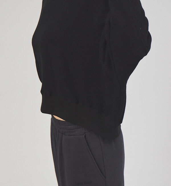 ABAHOUSE「【JEMORGAN/ジェーイーモーガン】柔編み裏毛ショート丈クルーネック / 吊」|スウェット・ジャージ|