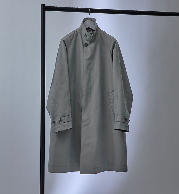 ABAHOUSE「【玉虫ツイル】ステンカラーコート / スプリングコート」|ステンカラーコート|カーキ