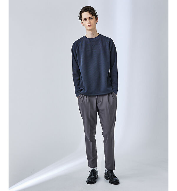 ABAHOUSE「【スウェット / ニット】クォーターゲージ ラグランスリーブ プルオーバー」|スウェット・ジャージ|