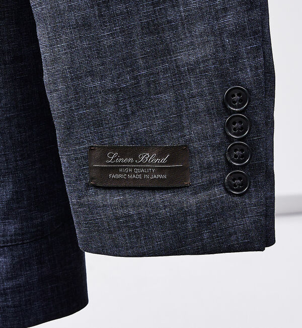 ABAHOUSE「【セットアップ対応/2024年デザイン】ソロストレッチリネン ジャケット / サ」|テーラードジャケット|