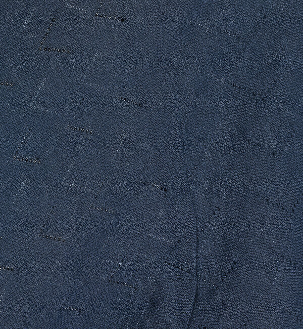 ABAHOUSE「【リネン混】透かし編み シアー カーディガン」|カーディガン|