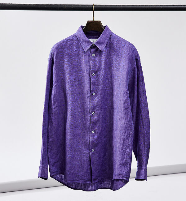 ABAHOUSE「【LUXE Linen Solaro】長袖 リネンシャツ」|シャツ・ブラウス|