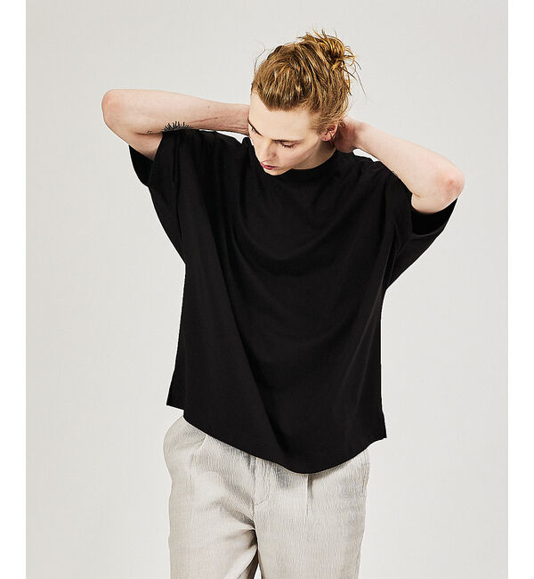 ABAHOUSE「【AH ABAHOUSE】ドルマンスリーブ / ポンチ カットソー」|Tシャツ・カットソー|ブラック