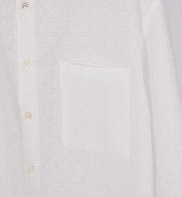 ABAHOUSE「【シアージャガード】ボックスシルエット 半袖シャツ / ハーフスリーブ シアーシ」|シャツ・ブラウス|