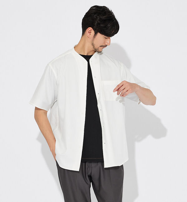 ABAHOUSE「【ロイヤルポンチ】シルクタッチ アトリエTシャツ」|Tシャツ・カットソー|