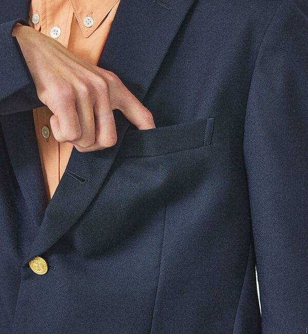 ABAHOUSE「【40周年】T/Wツイル ネイビーブレザー」|その他|