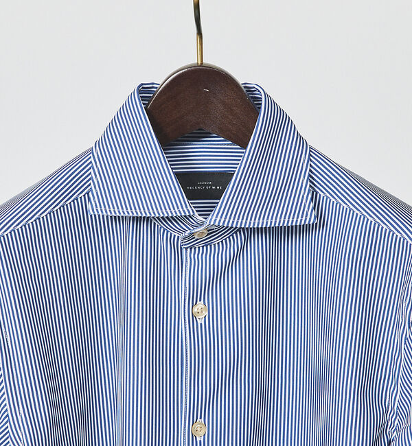 ABAHOUSE「【FLEX SHIRTS】Dry Moment ナロウ ストライプ 長袖 シャツ」|シャツ・ブラウス|