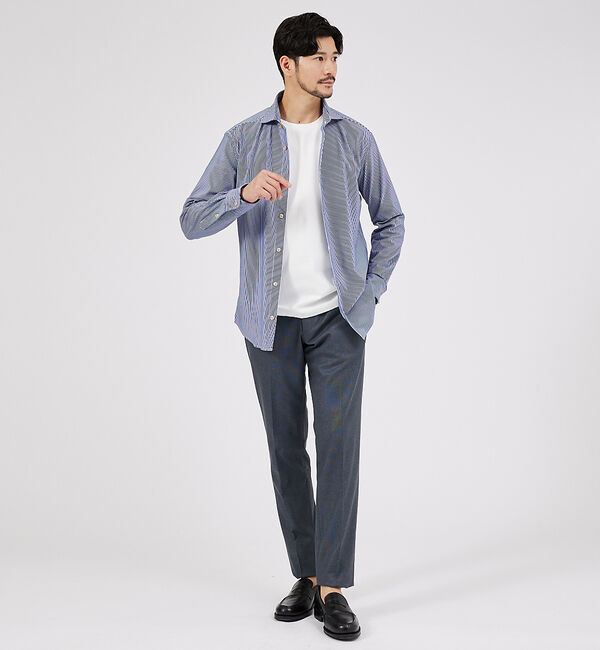 ABAHOUSE「【クルーネック】ECO VERO レーヨンポンチTシャツ / ロンT」|Tシャツ・カットソー|