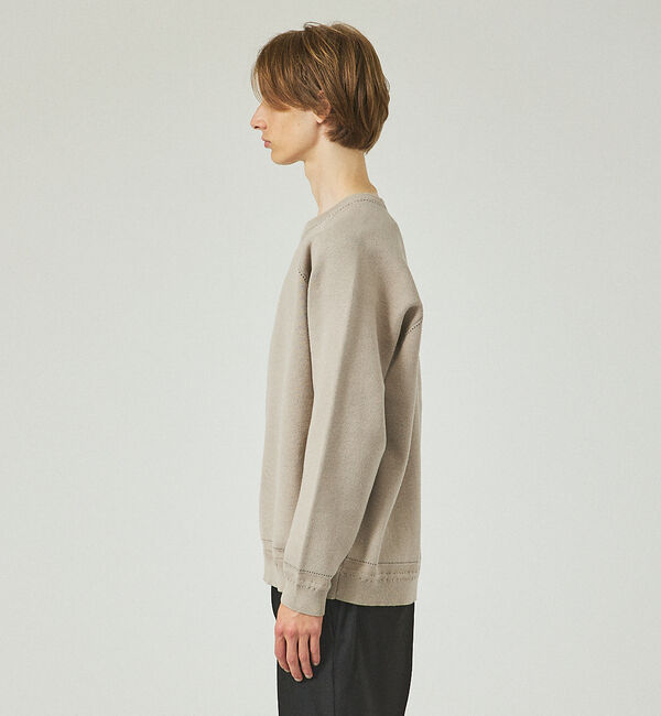 ABAHOUSE「【ニットスウェット】ハイショクステッチ ジャガードプルオーバー」|ニット・セーター|